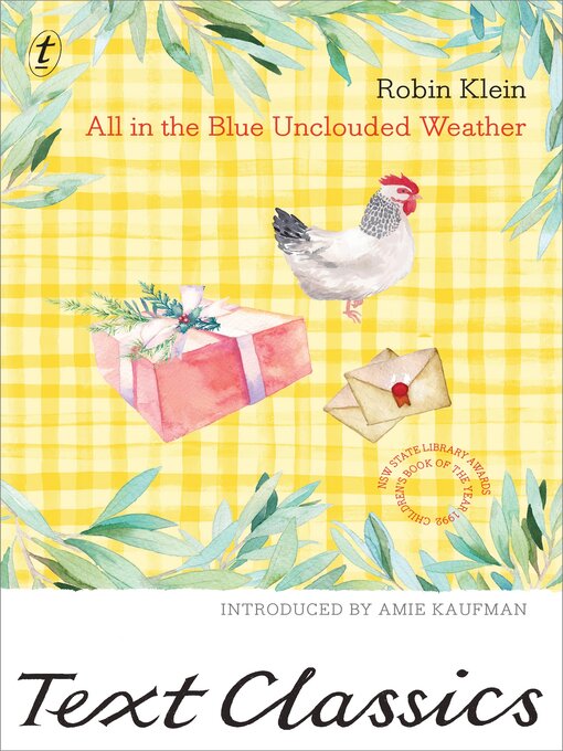 Title details for All in the Blue Unclouded Weather by Robin Klein - Available